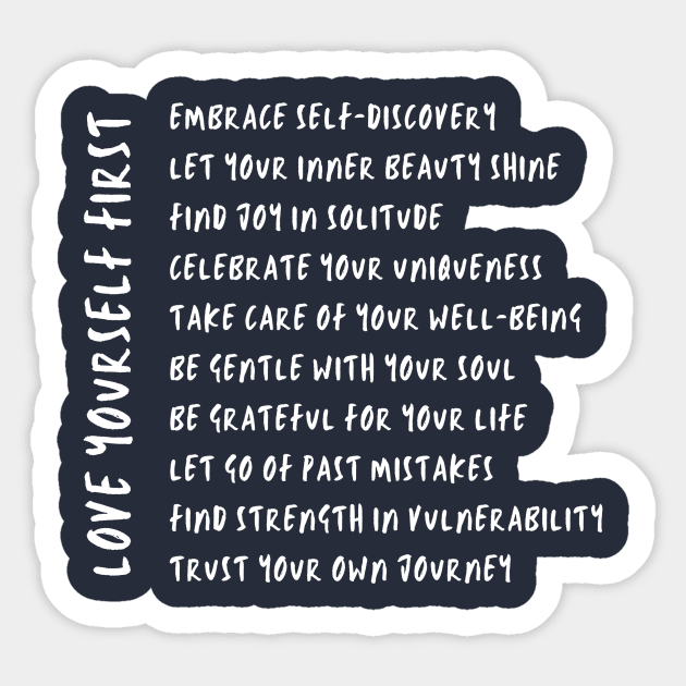 Embrace self-discovery Sticker by Lytaccept